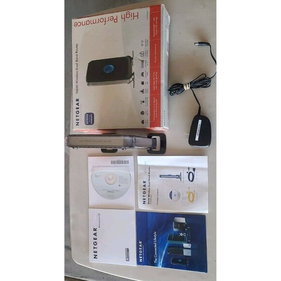 Rarely Used Netgear N600 Wireless Dual Band Router - WNDR3400 Life Warranty - Picture 2 of 7